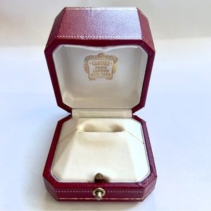 Vintage CARTIER Ring Box 2.35x2.35x2.10 inches